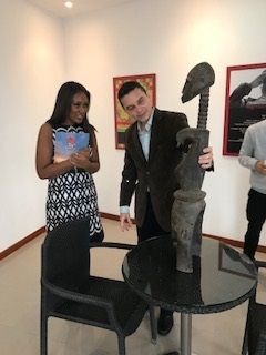 Encargada de Negocios de Ecuador y Reinaldo Bolivar