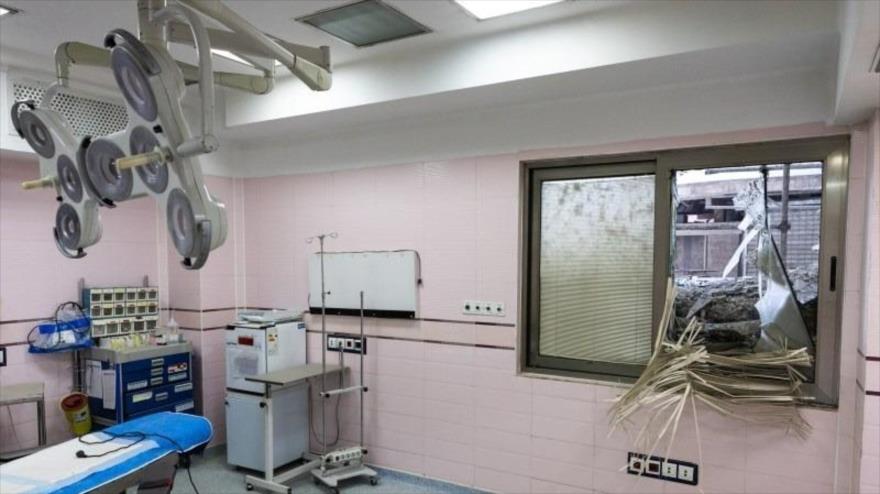 Consecuencias de un ataque israelí-estadounidense contra el Hospital Gandhi en Teherán.