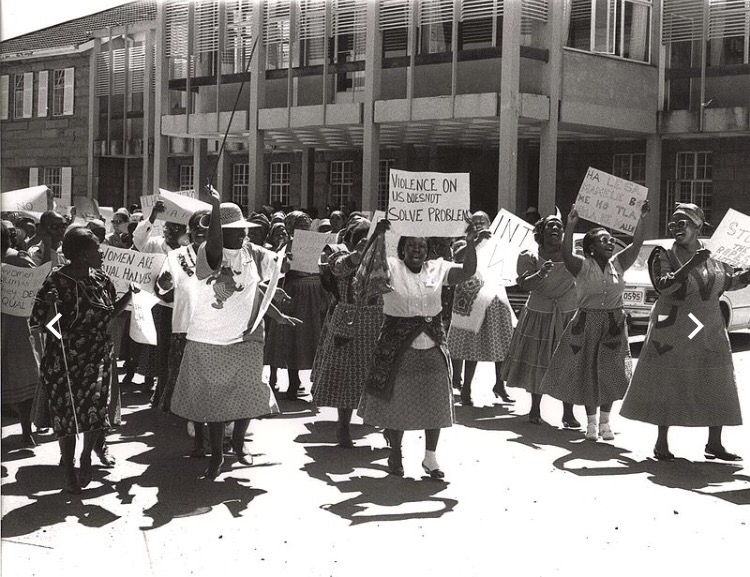 Marcha Mujeres en Sudáfrica