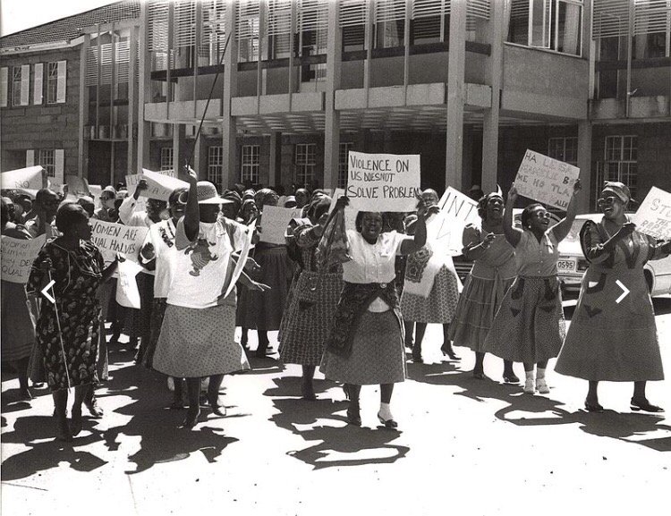 Marcha Mujeres en Sudáfrica