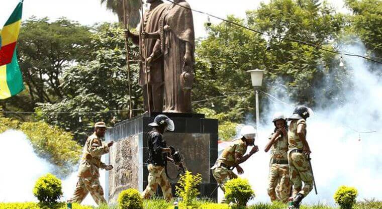 Importantes ciudades y pueblos de toda la región de Oromia han sufrido protestas violentas