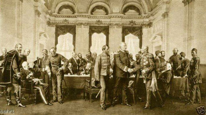 Representación de la Conferencia de Berlin, de Adalbert von Rößler (1884)