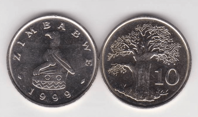 moneda de Zimbabwe