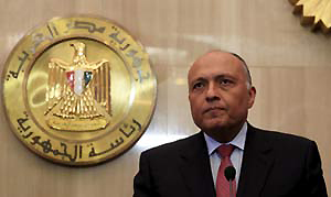 Shoukry aseveró que Egipto 'trabaja en apoyo a la causa palestina de todas las formas posibles"