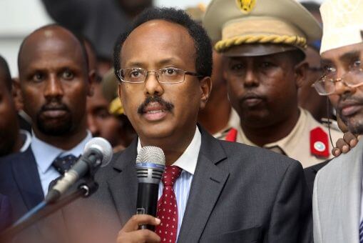 Mohamed Abdullahi 'Farmajo' El presidente de Somalía, 