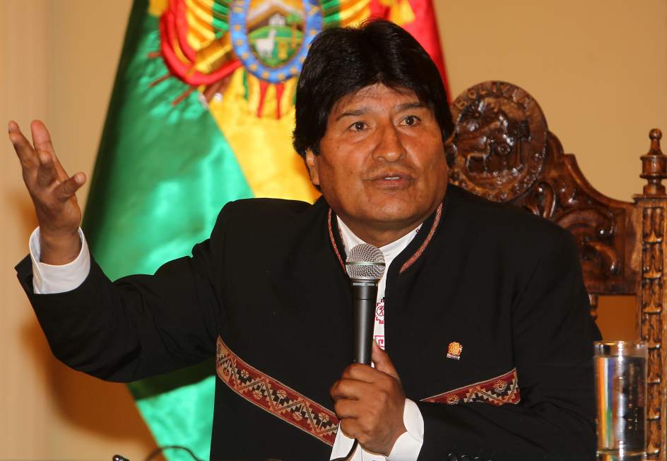 Presidente Evo Morales cuestiona inversión en armas  efectuada por Gobierno de EEUU