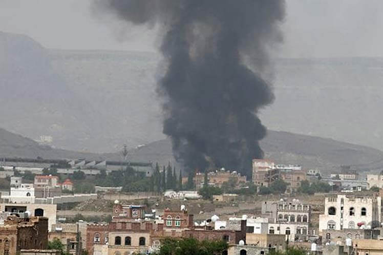 Bombardeo en Yemen