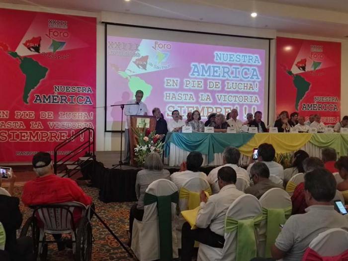   Foro de Sao Paulo en Nicaragua