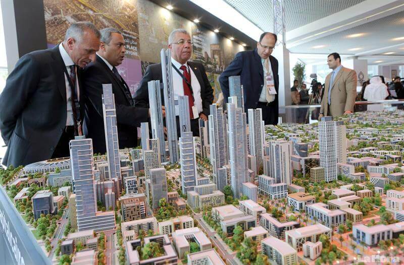 Maqueta de lo que sera la nueva capital egipcia 