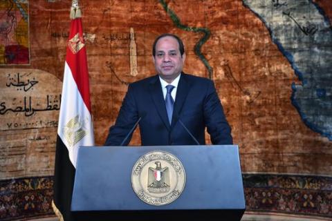 Presidente egipcio abdel fattah al sissi