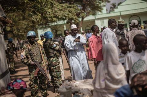 Cazcos Azules en la República Centroafricana
