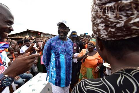 Ex futbolista y candidato presidencial liberiano George Weah