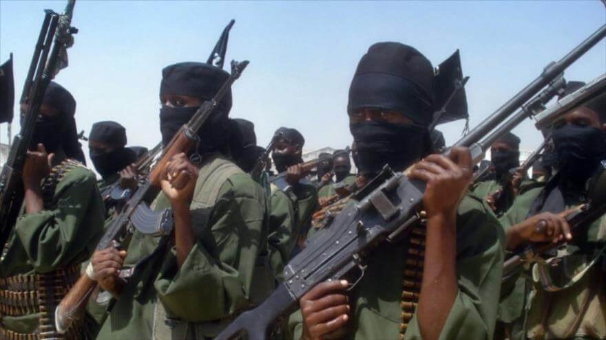 Integrantes del grupo terrorista Al Shabab en ejercicios de entrenamiento en Somalia