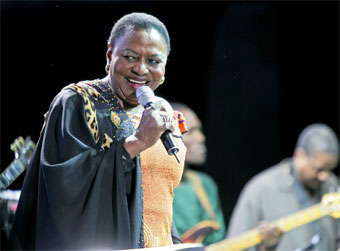 Miriam Makeba en concierto