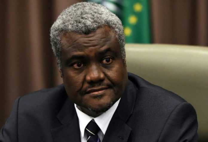 Presidente de la UA Moussa Faki Mahamat