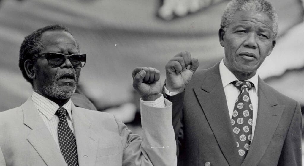Oliver Tambo y Nelson Mandela