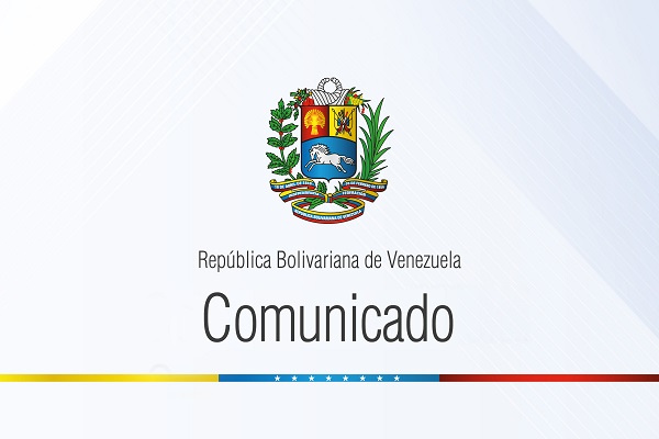 Comunicado del gobierno bolivariano