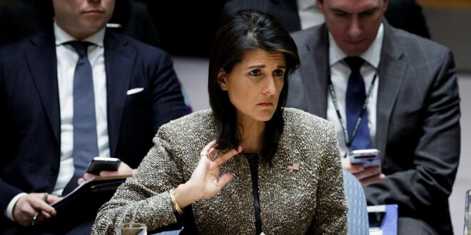 Nikki Haley embajadora de EstadosUnidos ante la ONU