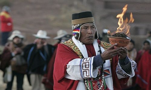 Ceremonia de pueblos originarios
