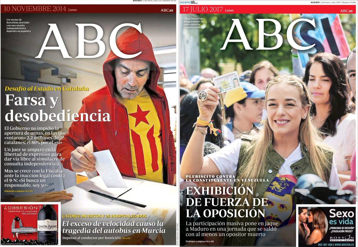 La doble moral de la extrema derecha española y su prensa servil 
