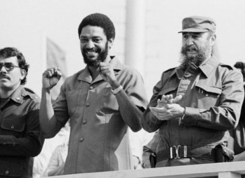 Maurice Bishop Fidel Castro y Daniel Ortega