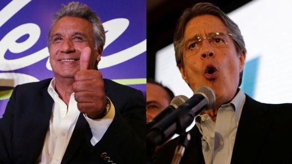 Moreno encabeza resultados preliminares para presidencia de Ecuador, mientras que Lasso va en segundo lugar