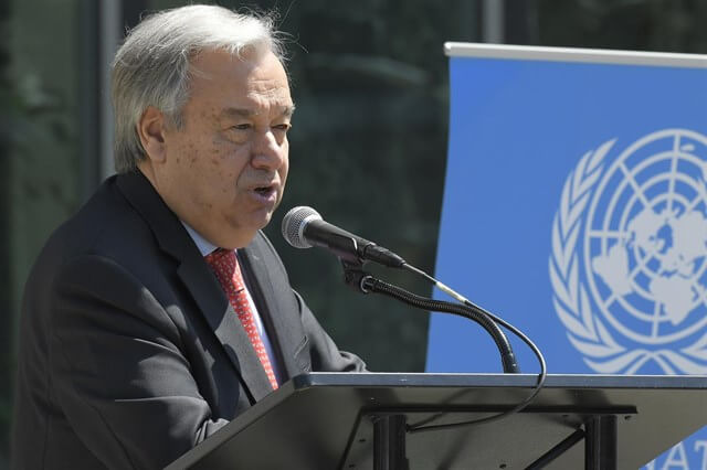 António Guterres Secretario general de Naciones Unidas