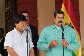 Presidente Evo Morales y Presidente Nicolas Maduro se reunen en Caracas