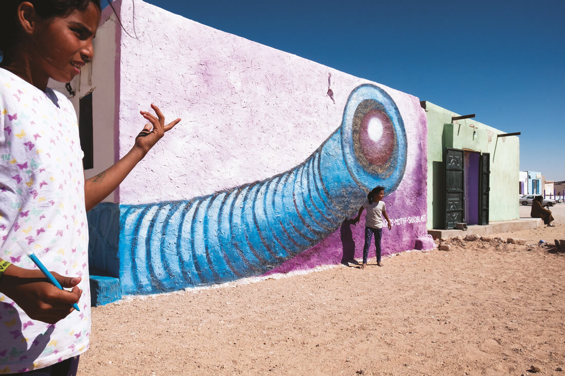 Uno de los Murales creados por Sulaiman