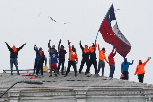 Valparaiso Chile paro de trabajadores portuarios