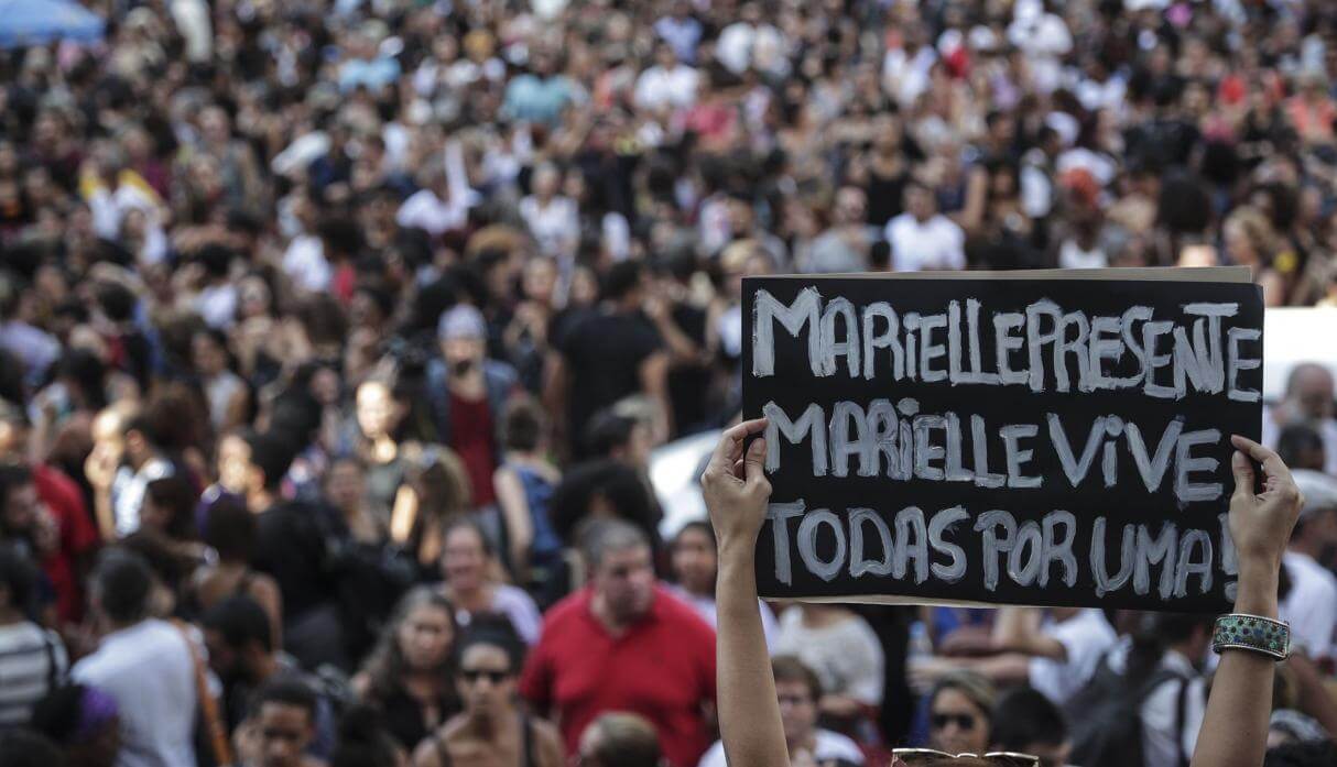 Indignación en Brasil por muerte de Marielle