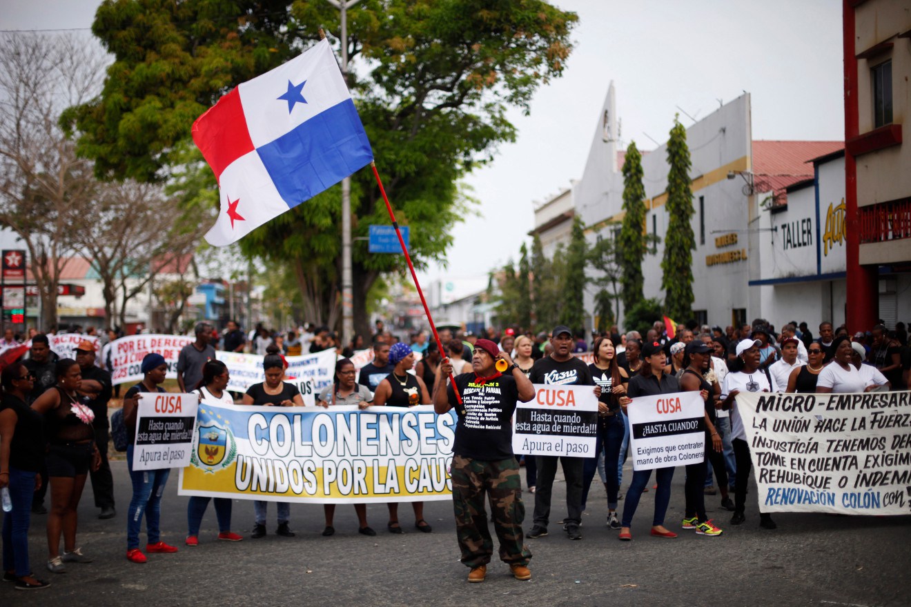 Protesta en la Provincia de Colon Panama