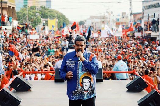 Presidente de la República Bolivariana de Venezuela Nicolas Maduros Moros cierre de campaña