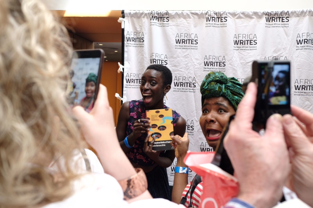 En la presentación de uno de los libros en el Festival Literario África Writes 2018