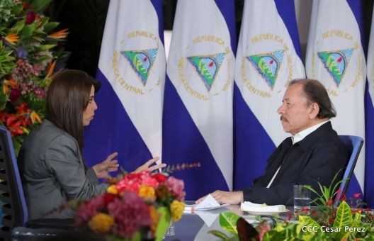 Entrevista a Daniel Ortega en Telesur