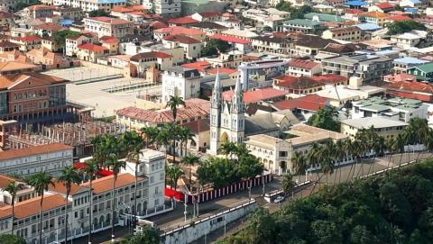 Vista del centro de Malabo en Guinea Ecuatorial
