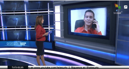 Reinaldo Bolívar en entrevista a telesur