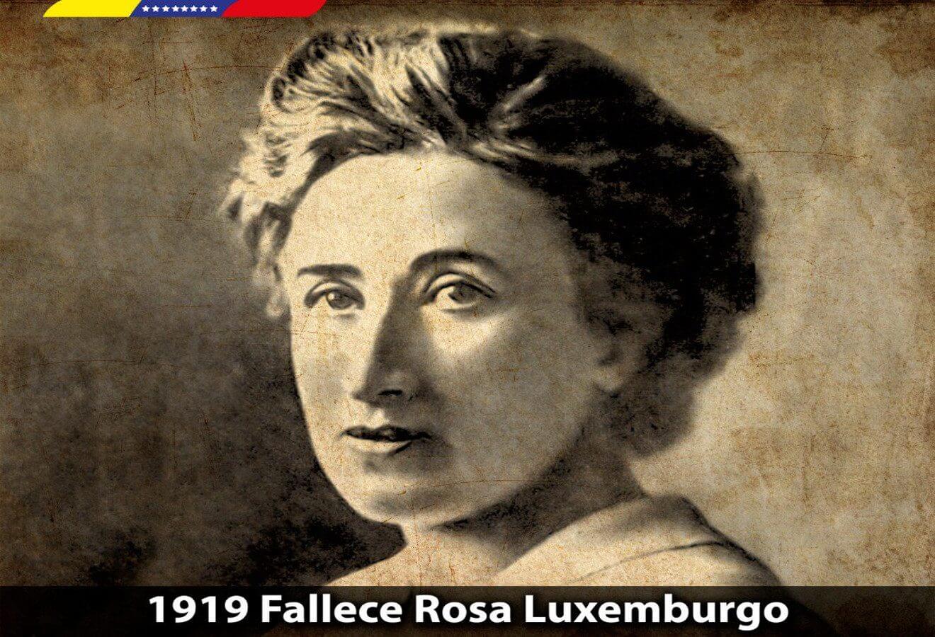 Un 15 de enero fue asesinada la revolucionaria alemana Rosa Luxemburgo