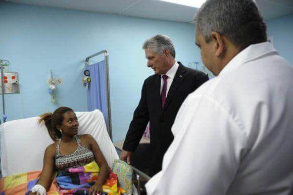Díaz Canel visitó a pacientes venezolanos atendidos por médicos cubanos