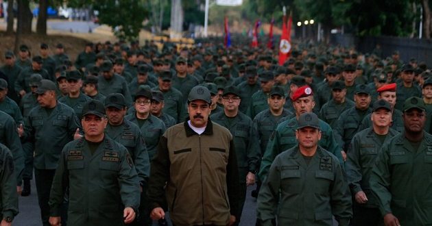 Presidente Nicolas Maduro junto a las Fuerzas Armadas de Venezuela 
