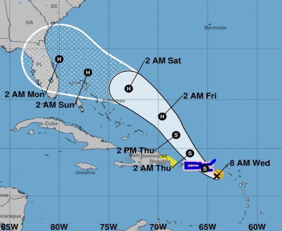 La tormenta tropical Dorian ya está cerca de Puerto Rico