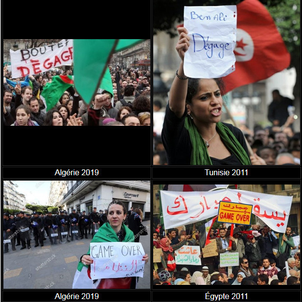 Semejanza en los carteles de Túnez a Argelia