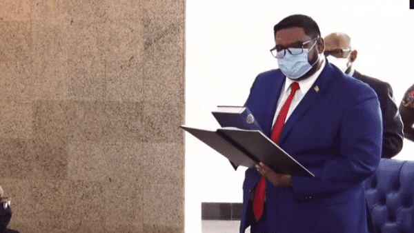 Mohamed Irfaan Ali rindió juramento como nuevo Presidente