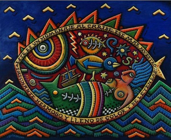 Homenaje al caribe obra de Alfredo Sosabravo
