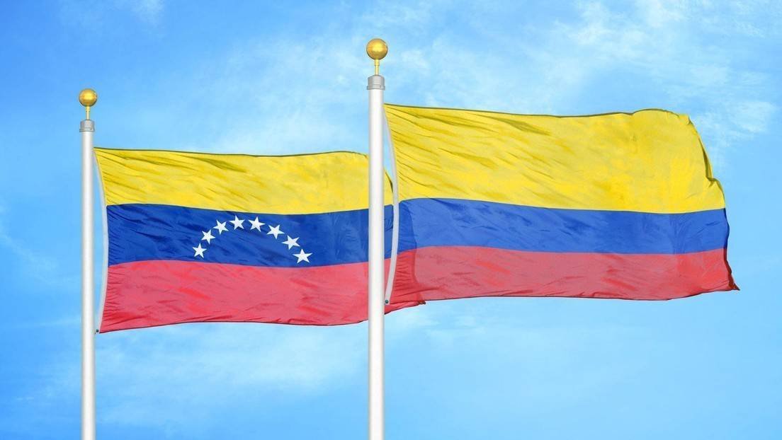 Banderas de Venezuela y Colombia