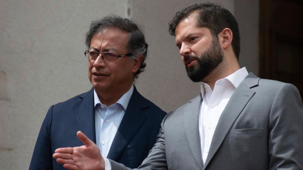 Boric y Petro en la cumbre de la CELAC UE