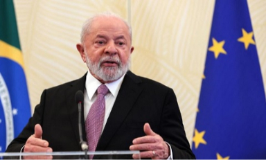 El presidente de Brasil Luiz Inácio Lula da Silva