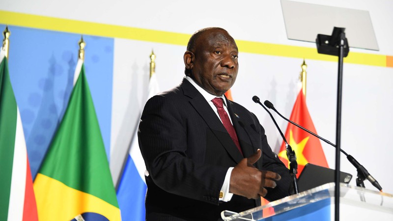 Cyril Ramaphosa,  El presidente de Sudáfrica