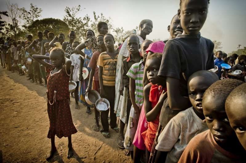 Ninos refugiados de Sudan