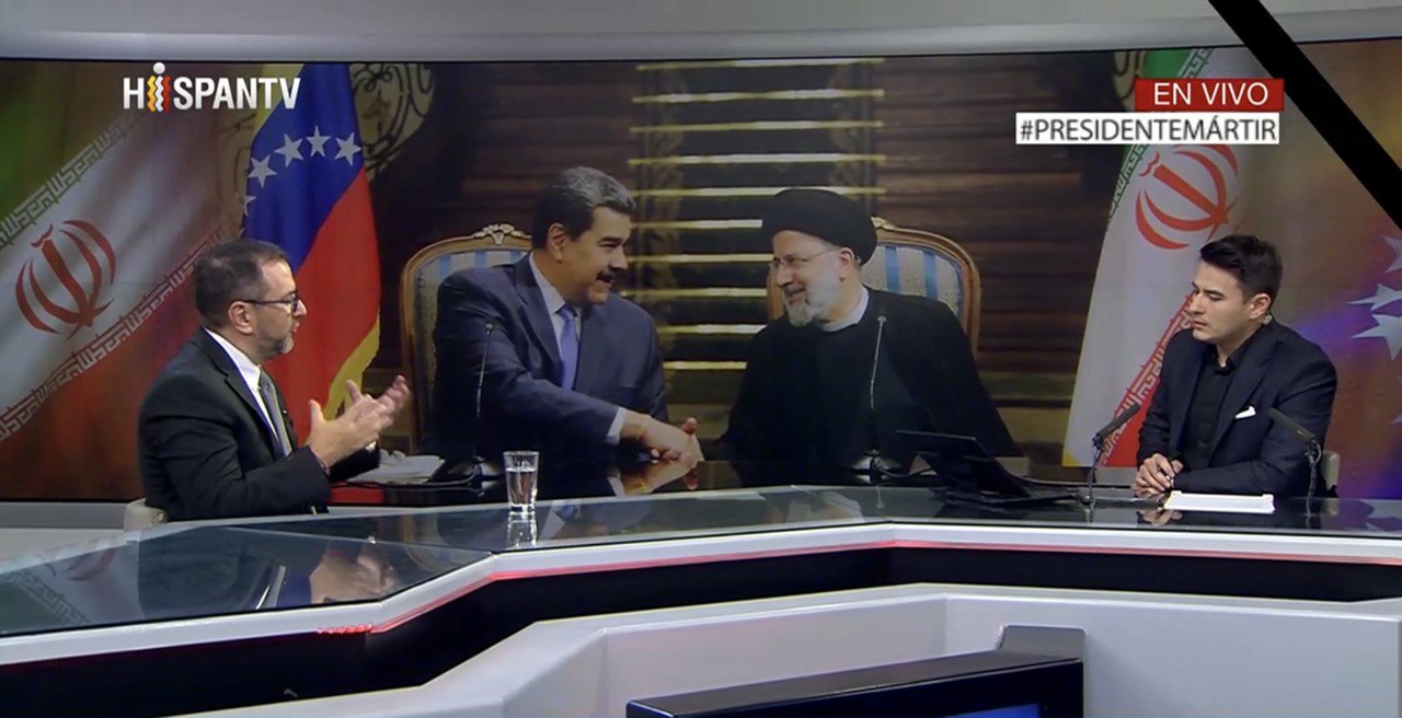 Canciller Yvan Gil, durante una entrevista en el canal HispanTV  